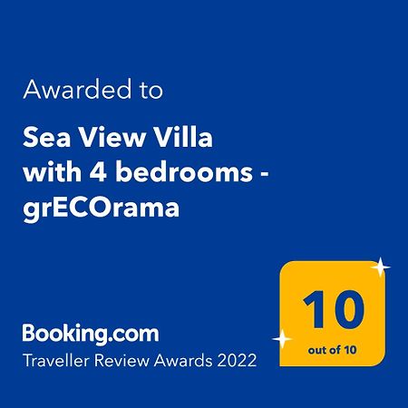 Sea View Villa With 4 Bedrooms - Grecorama Monodhéndrion 외부 사진