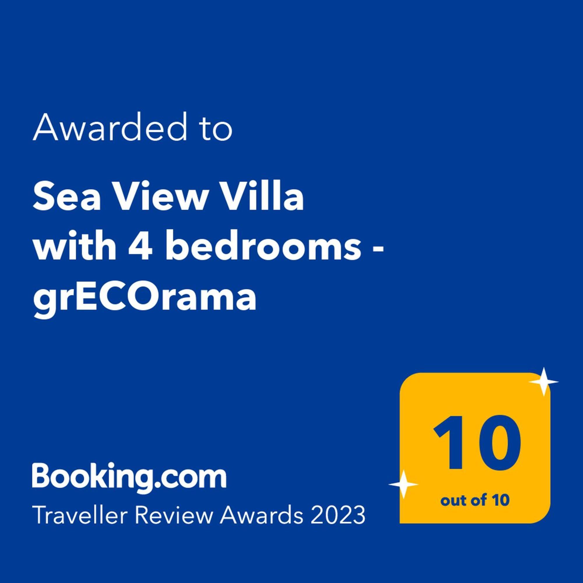 Sea View Villa With 4 Bedrooms - Grecorama Monodhéndrion 외부 사진